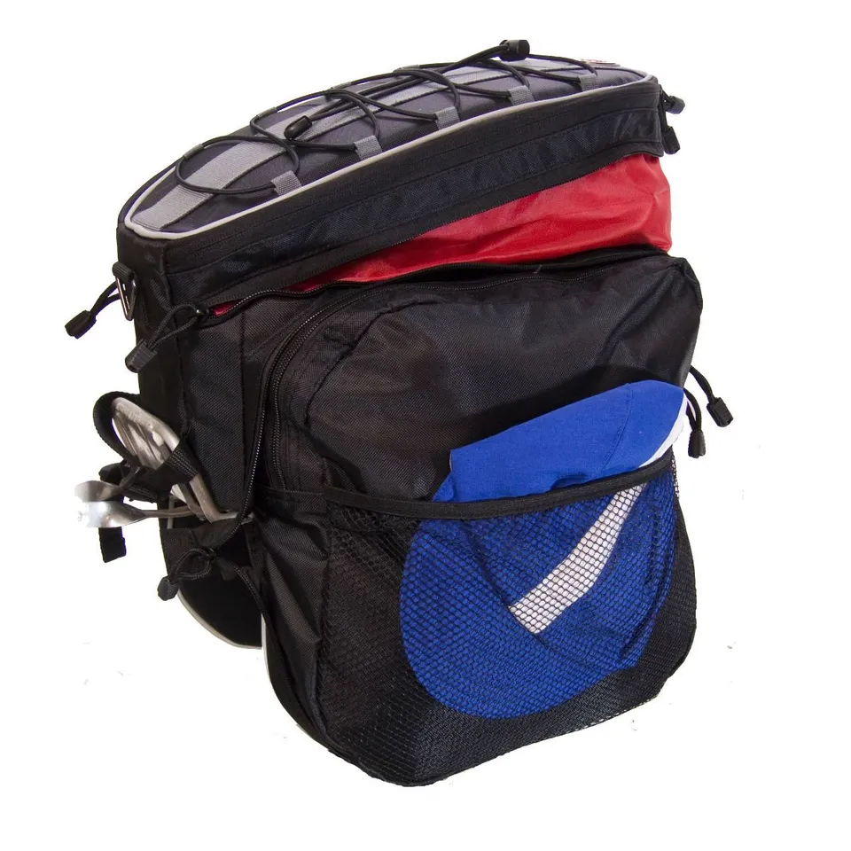 Banjo Brothers Expanding Rack Top Bag with Drop-Down Panniers