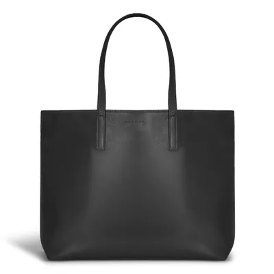 Champs Luggage Onyx Leather Open Tote